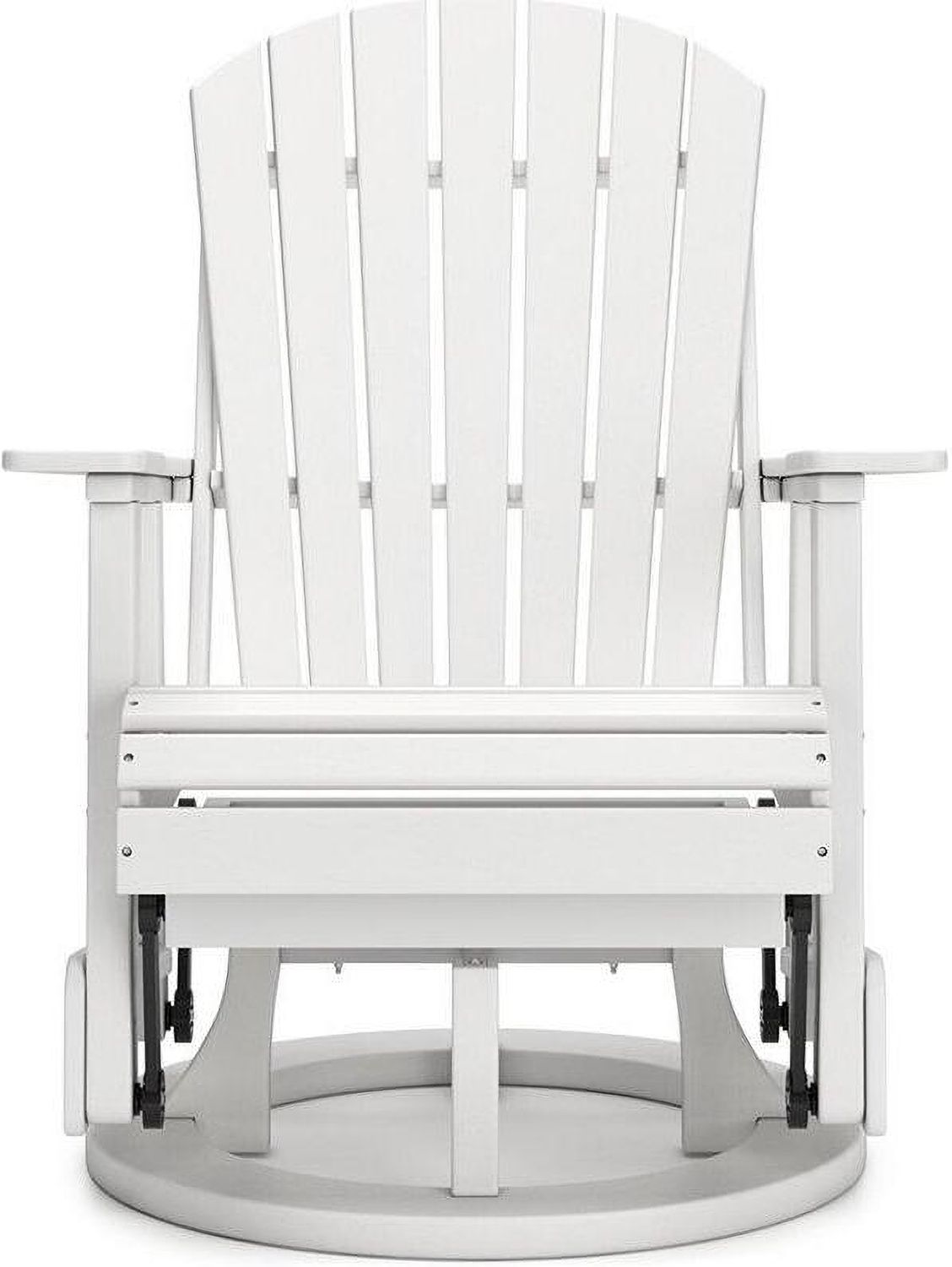 Hyland wave Outdoor Swivel Glider Chair In White P111820