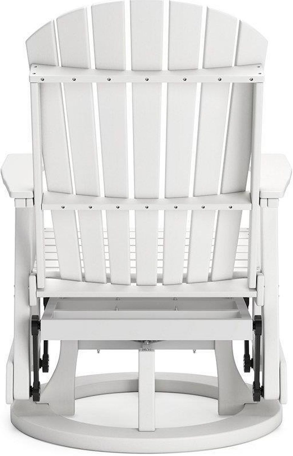 Hyland wave Outdoor Swivel Glider Chair In White P111820