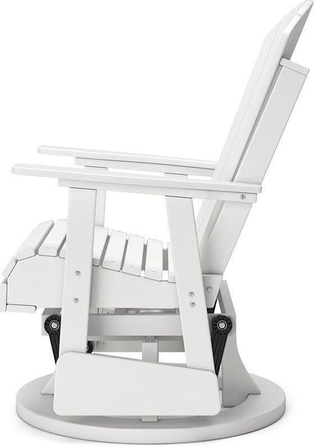 Hyland wave Outdoor Swivel Glider Chair In White P111820