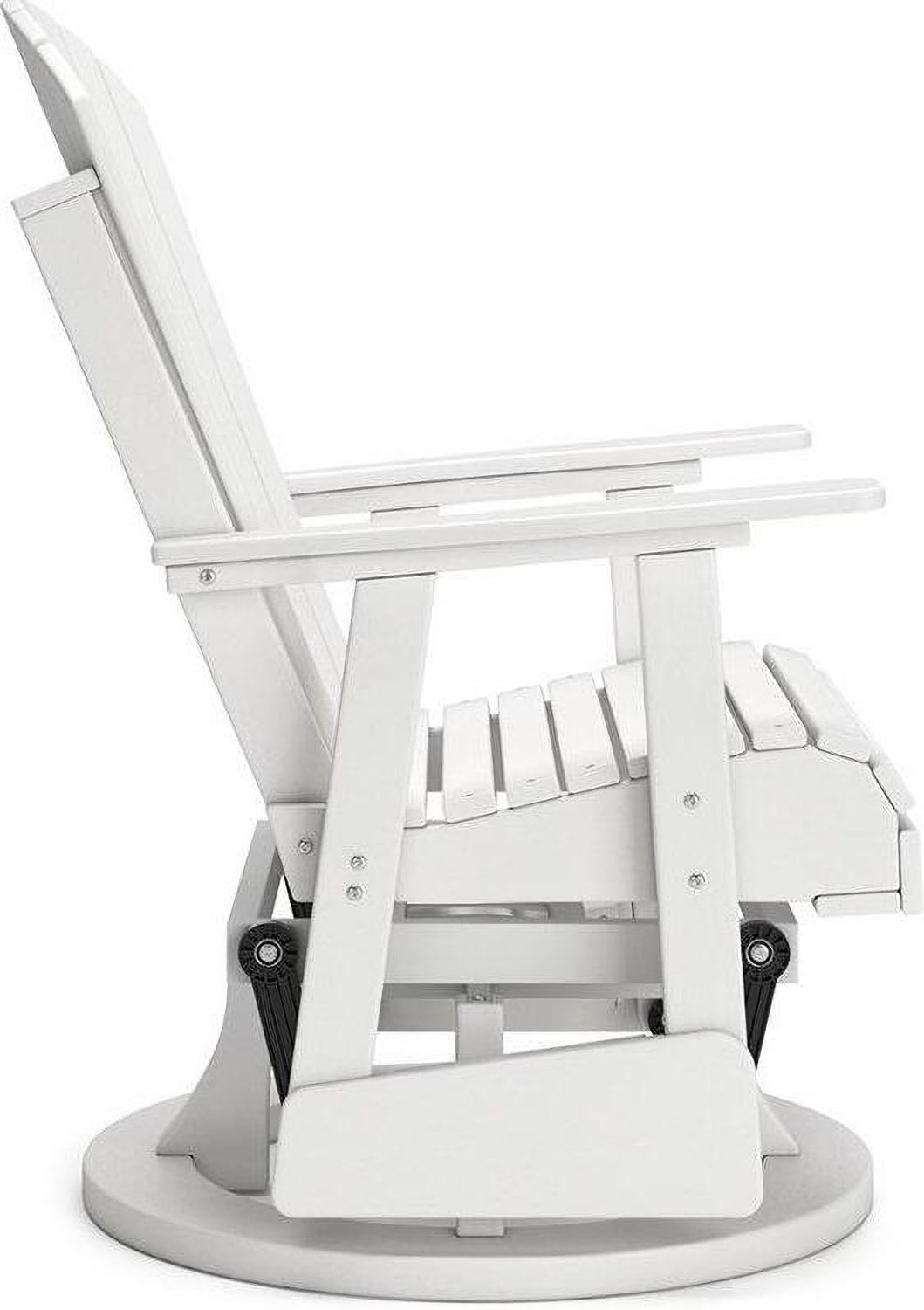 Hyland wave Outdoor Swivel Glider Chair In White P111820
