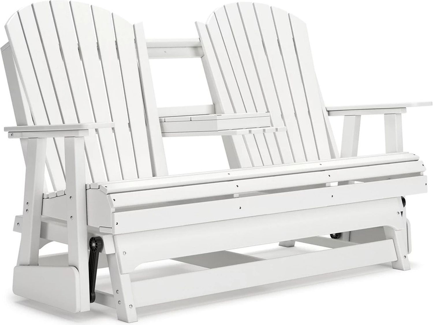 Hyland Wave Outdoor Glider Loveseat In White P111835