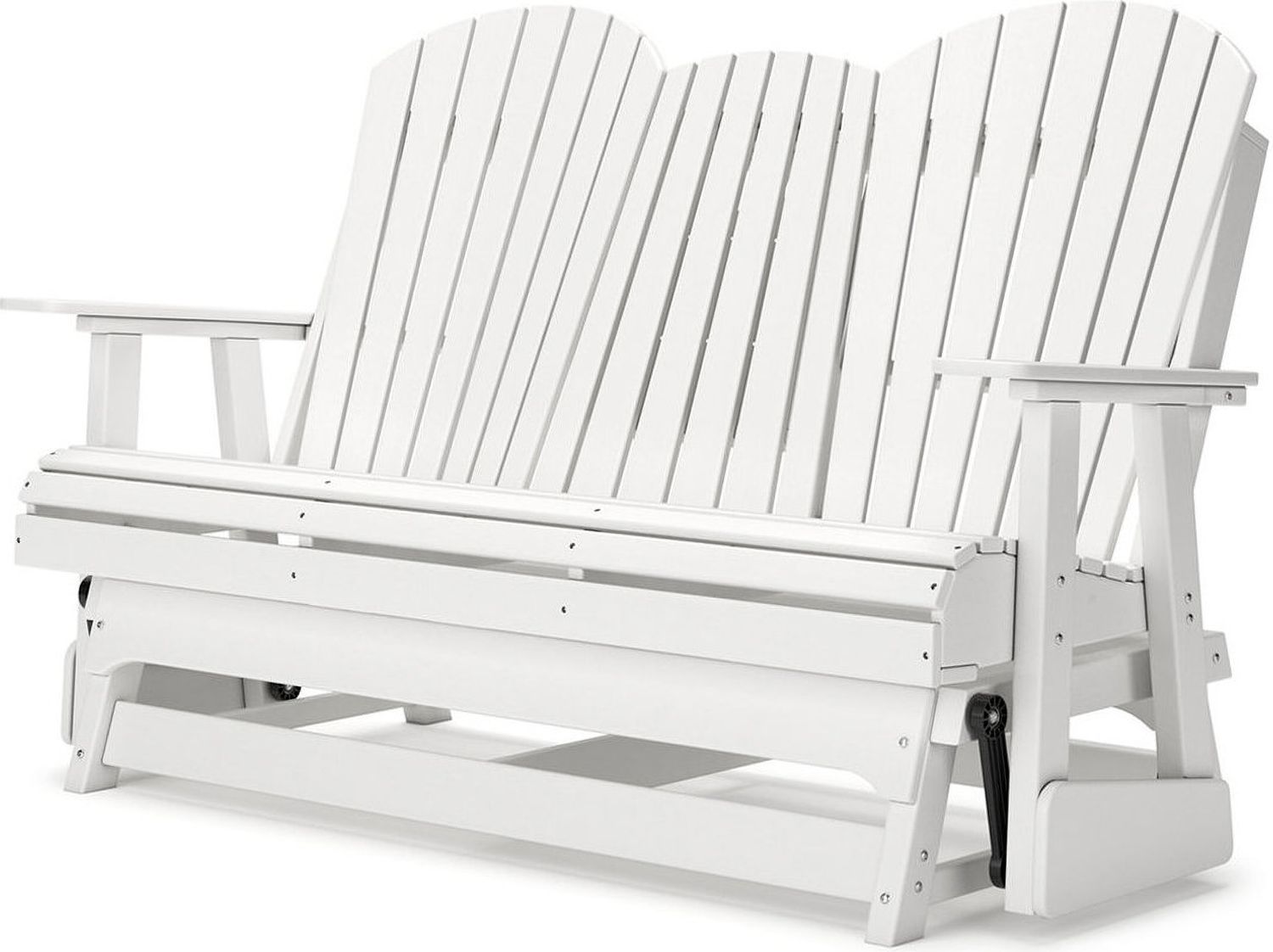 Hyland Wave Outdoor Glider Loveseat In White P111835
