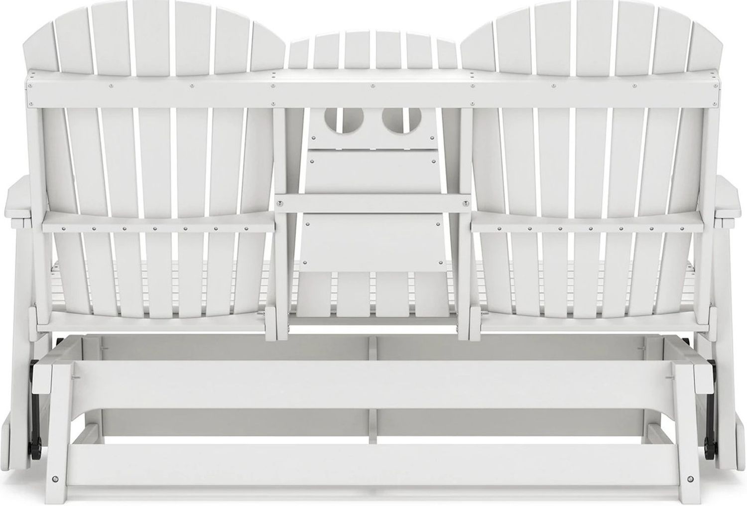 Hyland Wave Outdoor Glider Loveseat In White P111835