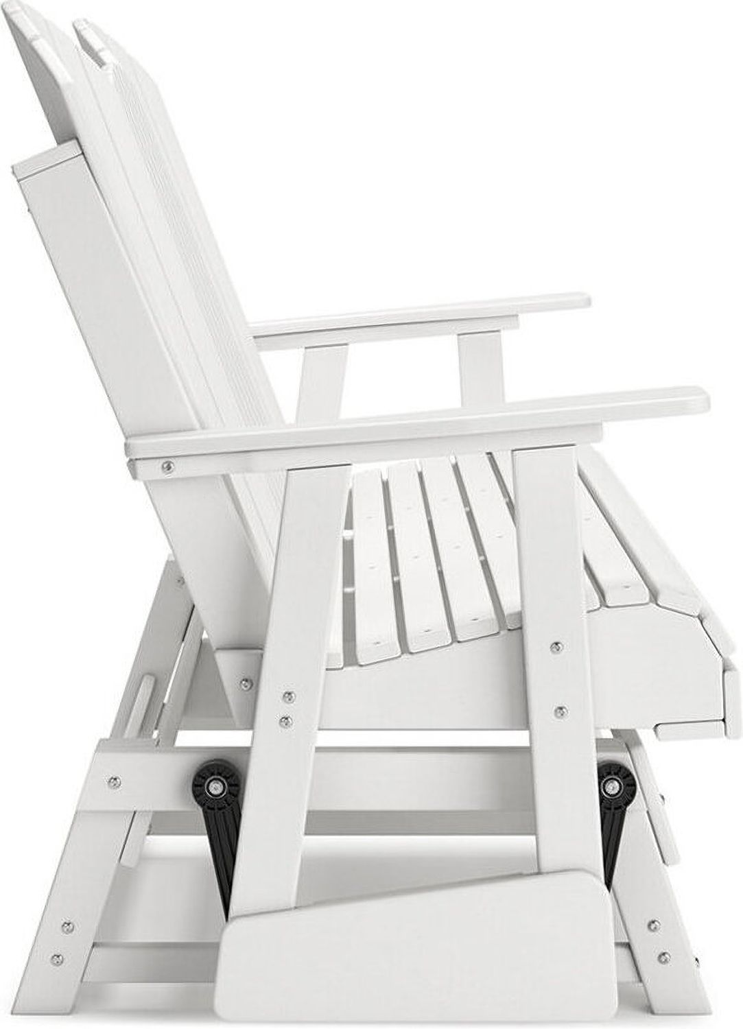 Hyland Wave Outdoor Glider Loveseat In White P111835