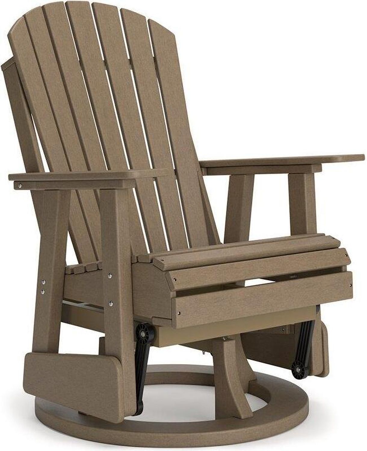 Hyland wave Outdoor Swivel Glider Chair In Driftwood P114820