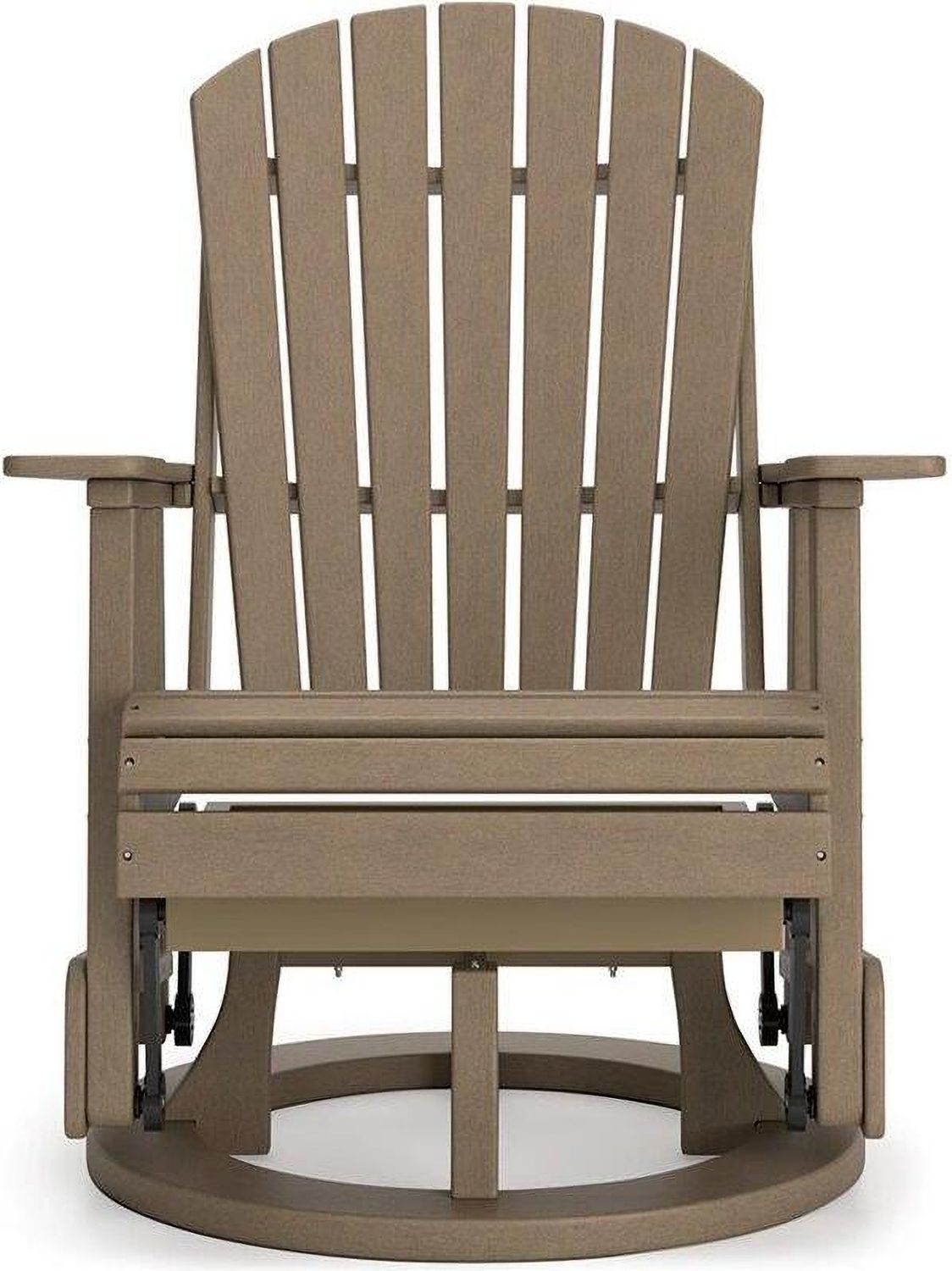 Hyland wave Outdoor Swivel Glider Chair In Driftwood P114820
