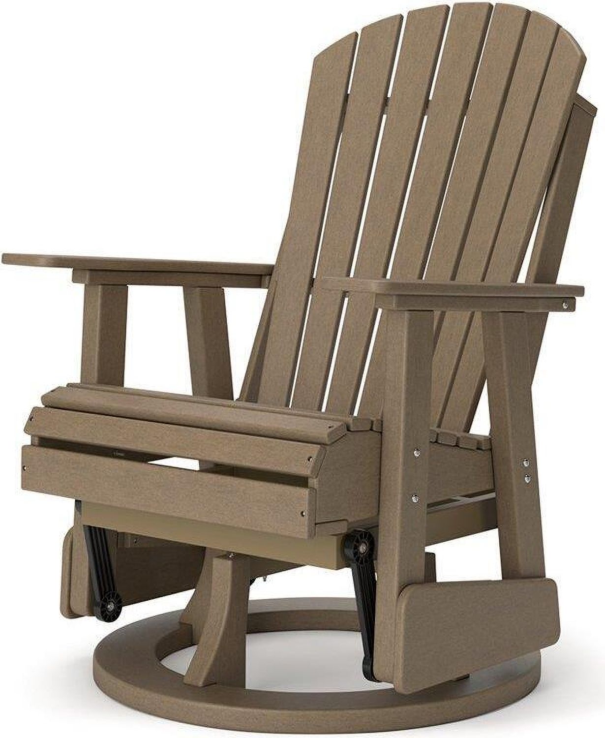 Hyland wave Outdoor Swivel Glider Chair In Driftwood P114820