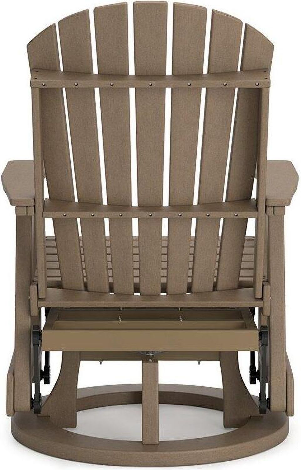 Hyland wave Outdoor Swivel Glider Chair In Driftwood P114820