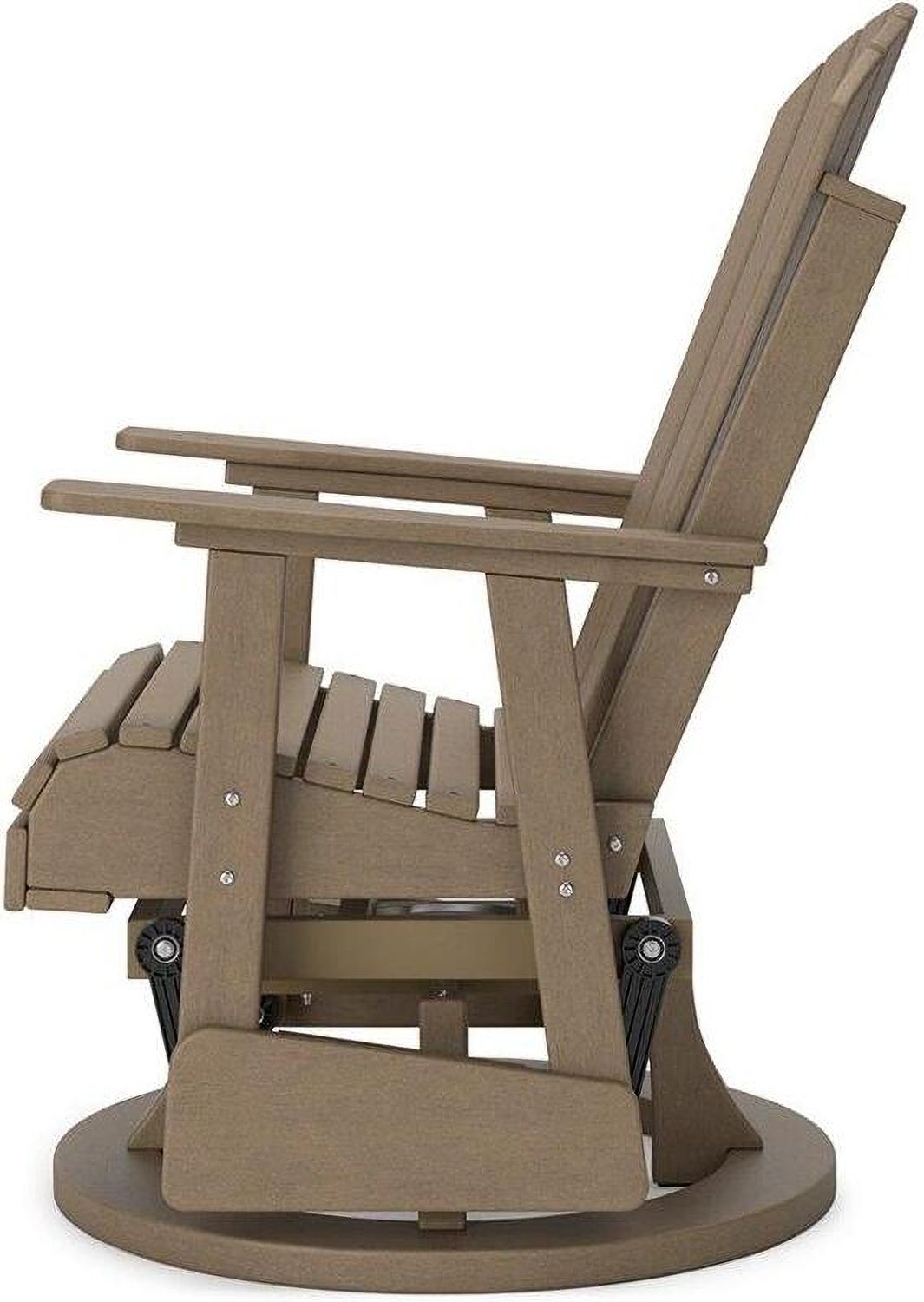 Hyland wave Outdoor Swivel Glider Chair In Driftwood P114820