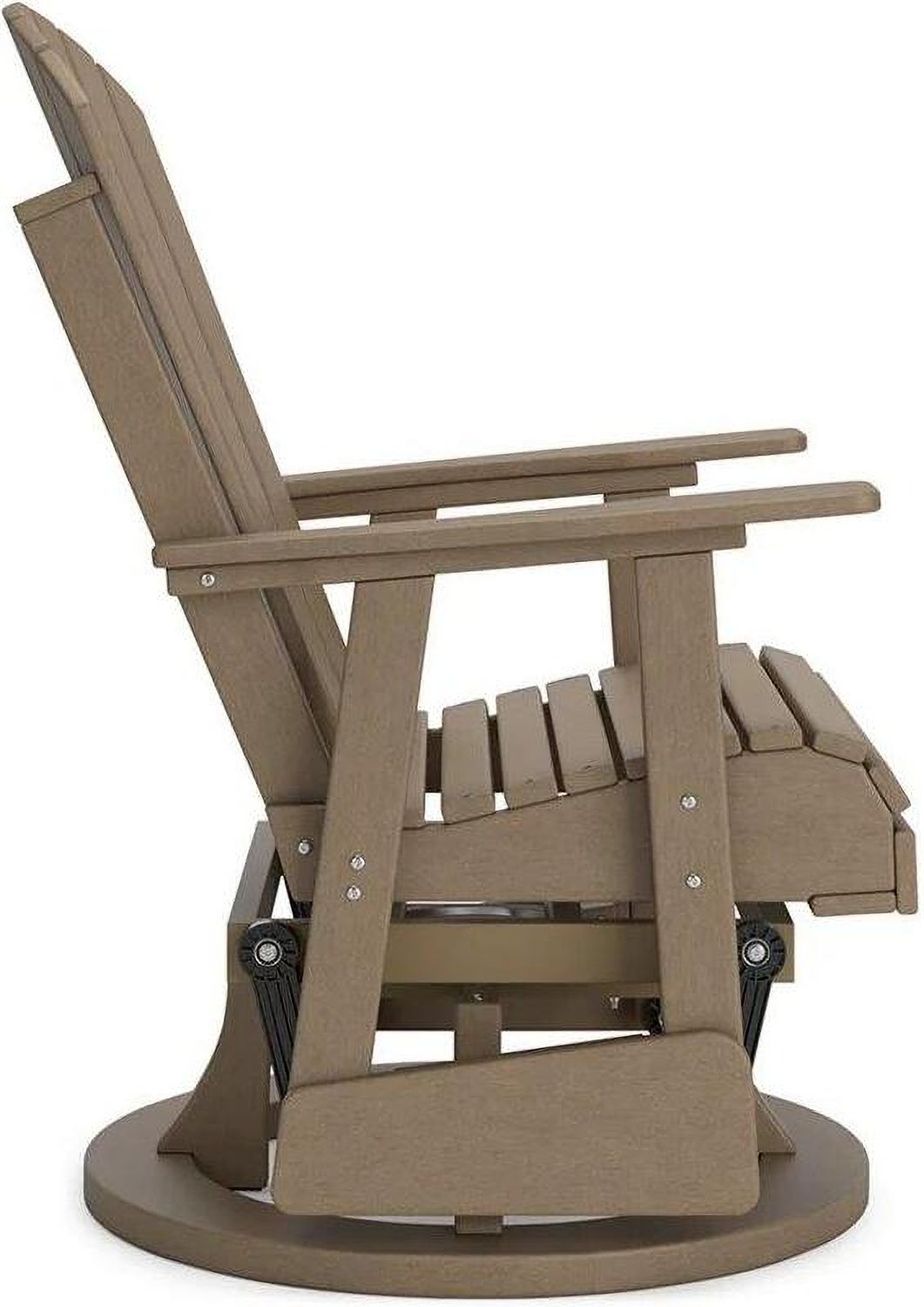 Hyland wave Outdoor Swivel Glider Chair In Driftwood P114820