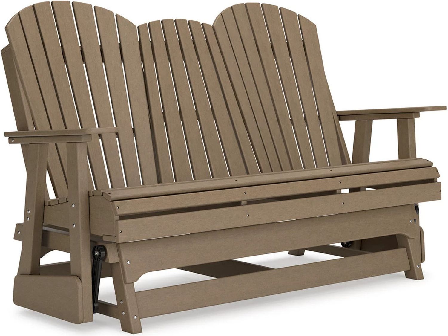 Hyland Wave Outdoor Glider Loveseat In Driftwood P114835