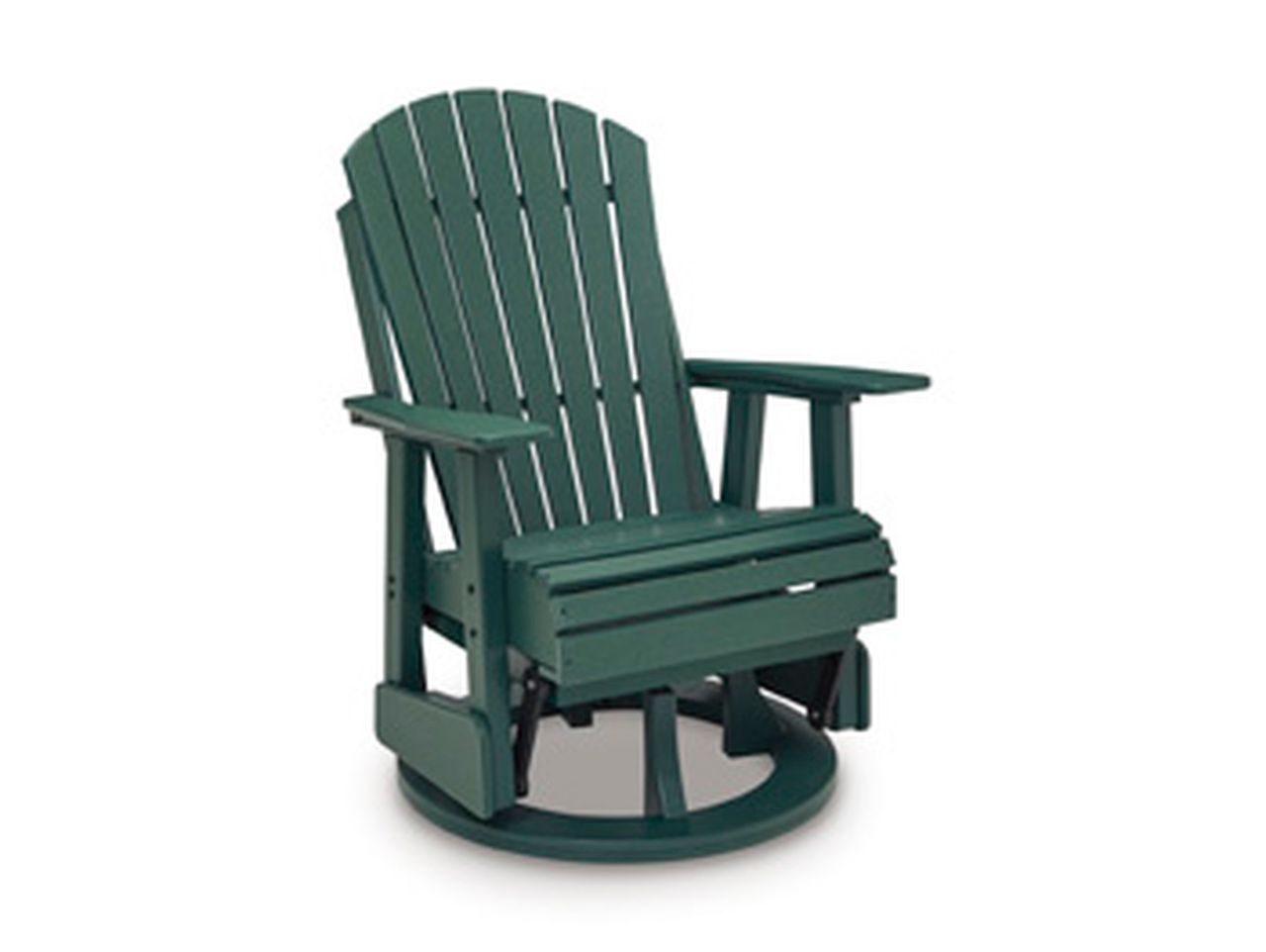 Hyland Wave Outdoor Swivel Glider Chair In Green P115820