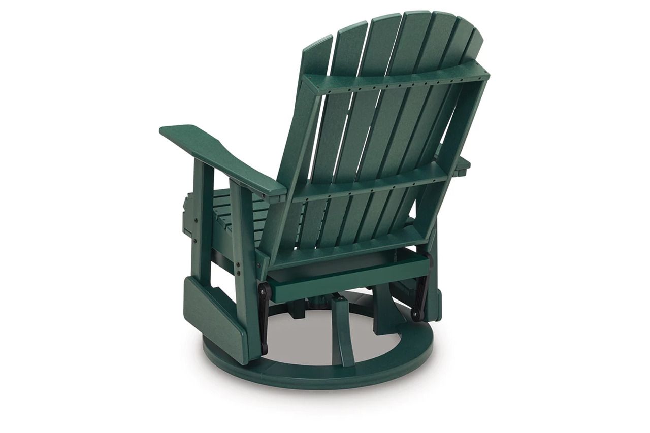 Hyland Wave Outdoor Swivel Glider Chair In Green P115820