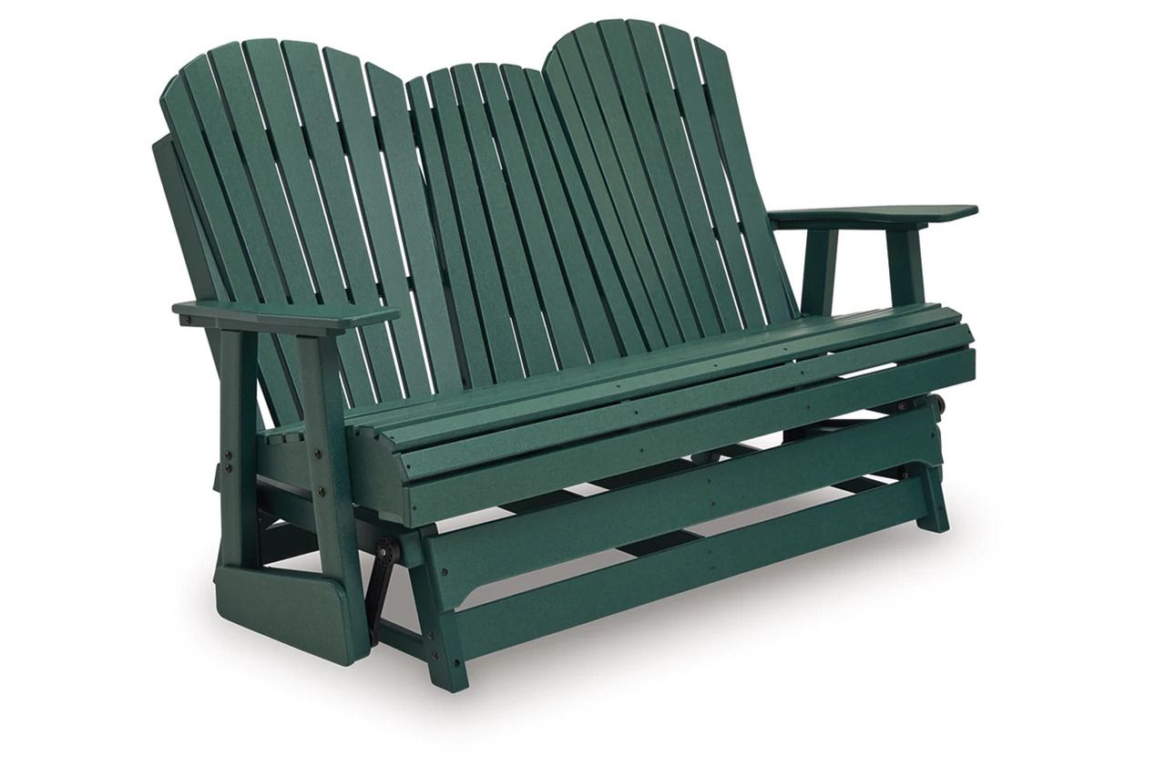 Hyland Wave Outdoor Loveseat Glider In Green P115835