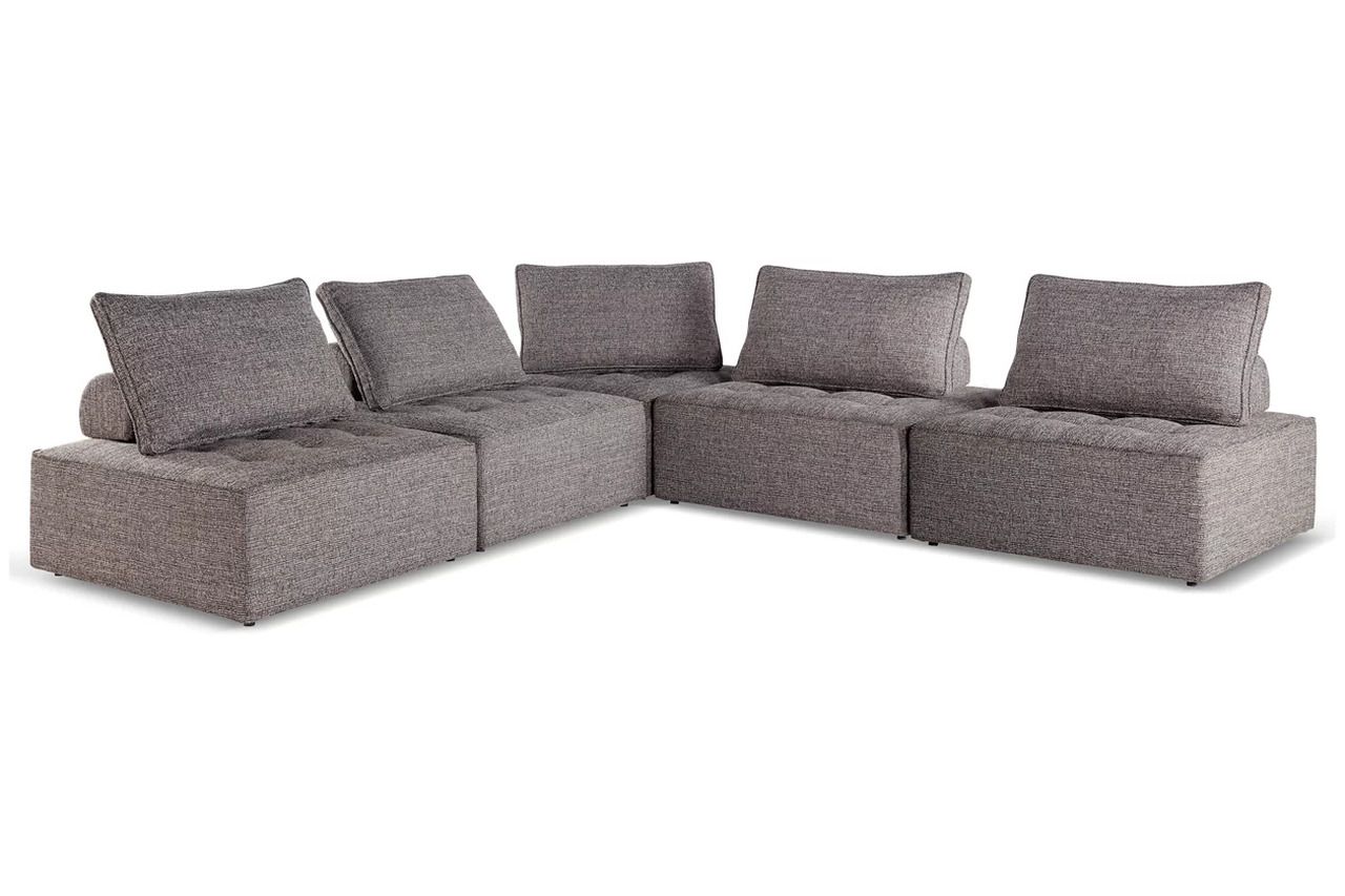 Bree Zee 5-Piece Outdoor Modular Seating In Brown P160P10