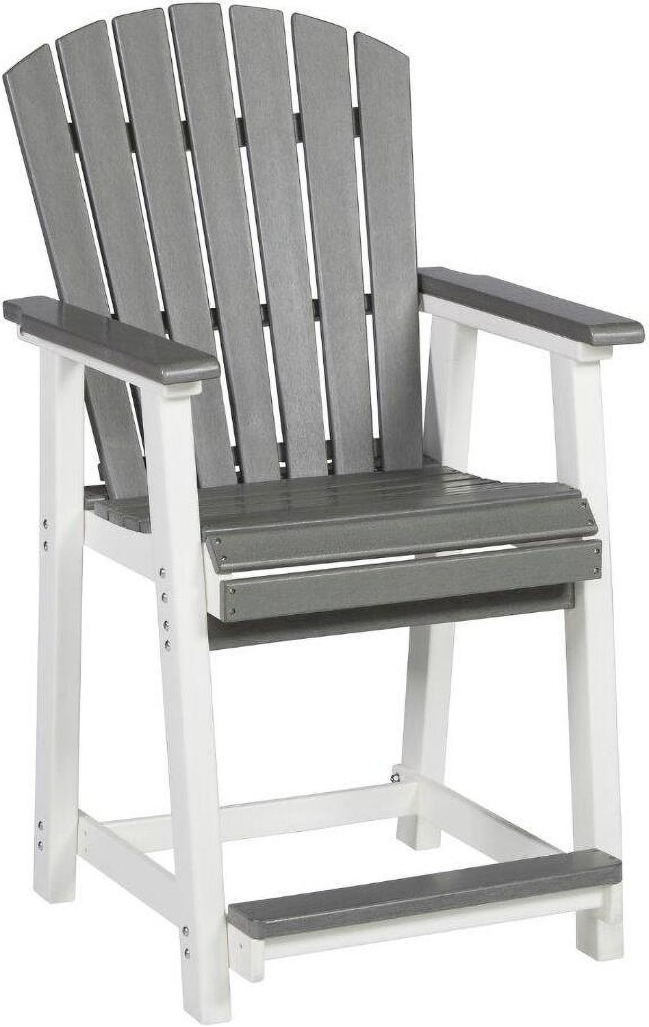 Transville Grey And White Outdoor Counter Height Dining Room Set P210P5
