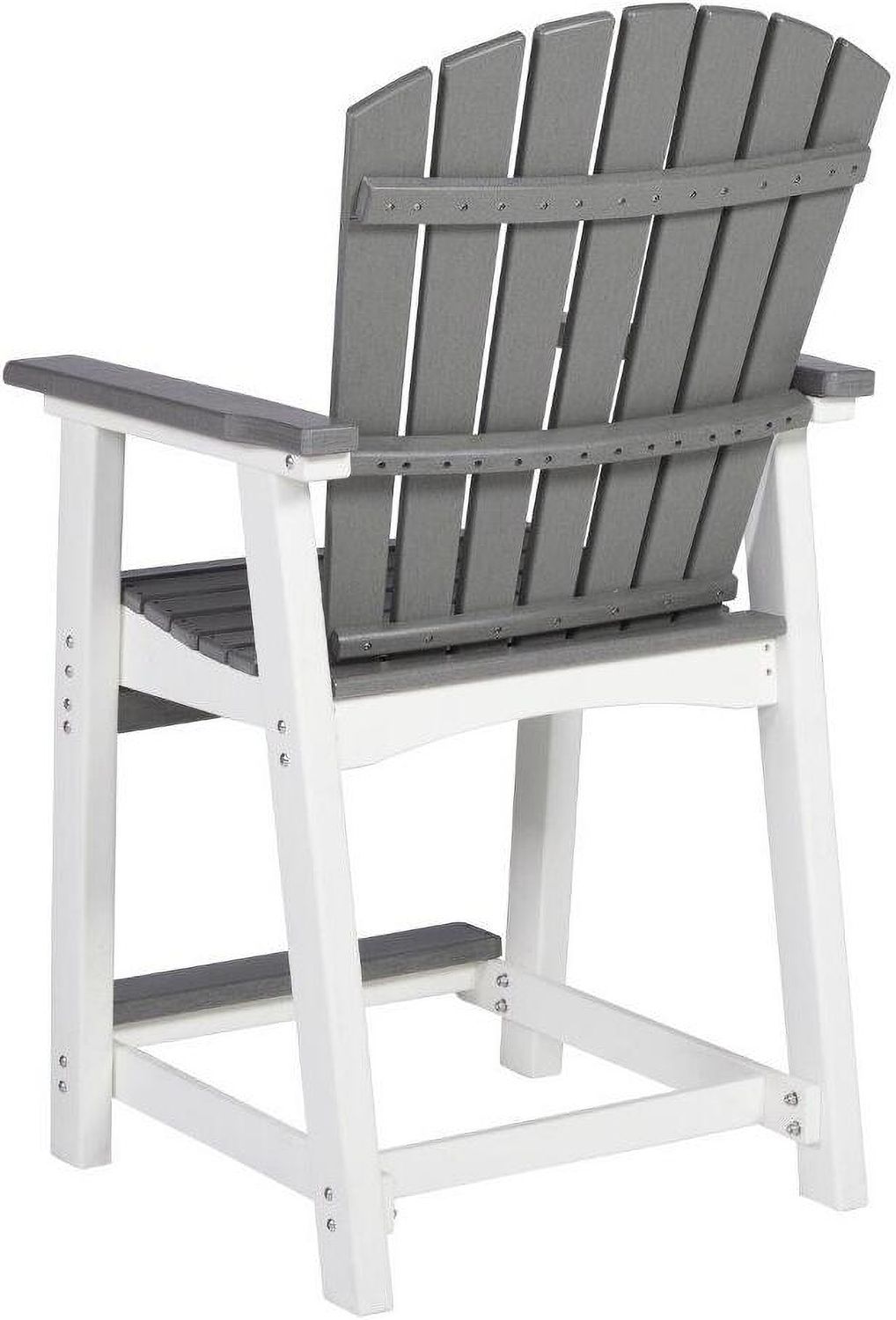 Transville Grey And White Outdoor Counter Height Dining Room Set P210P5
