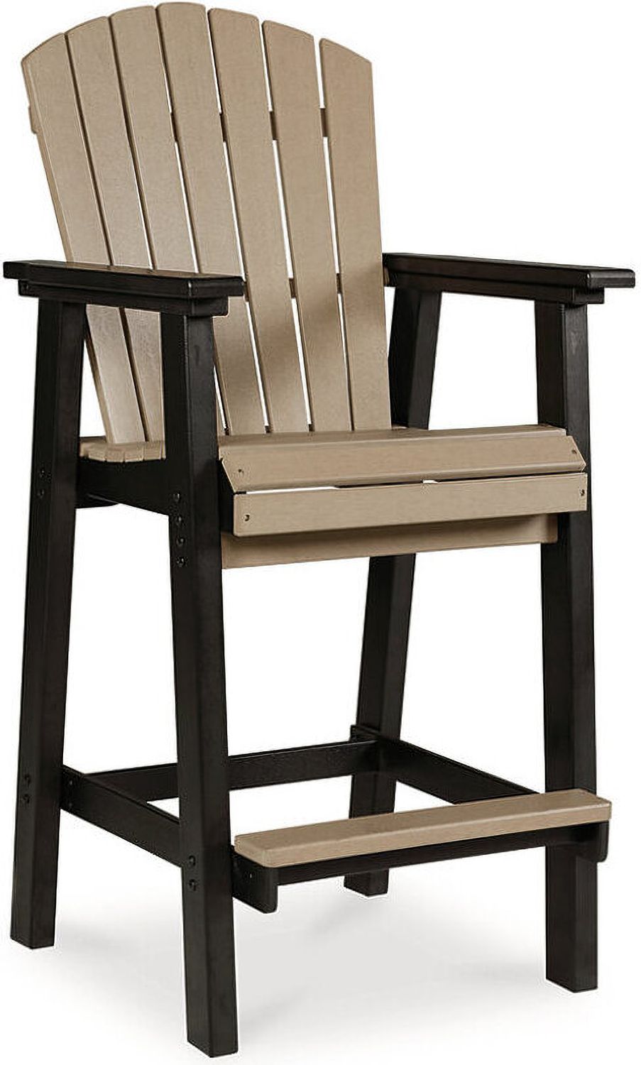 Fairen Trail Black/Driftwood Tall Barstool Set of 2 P211130