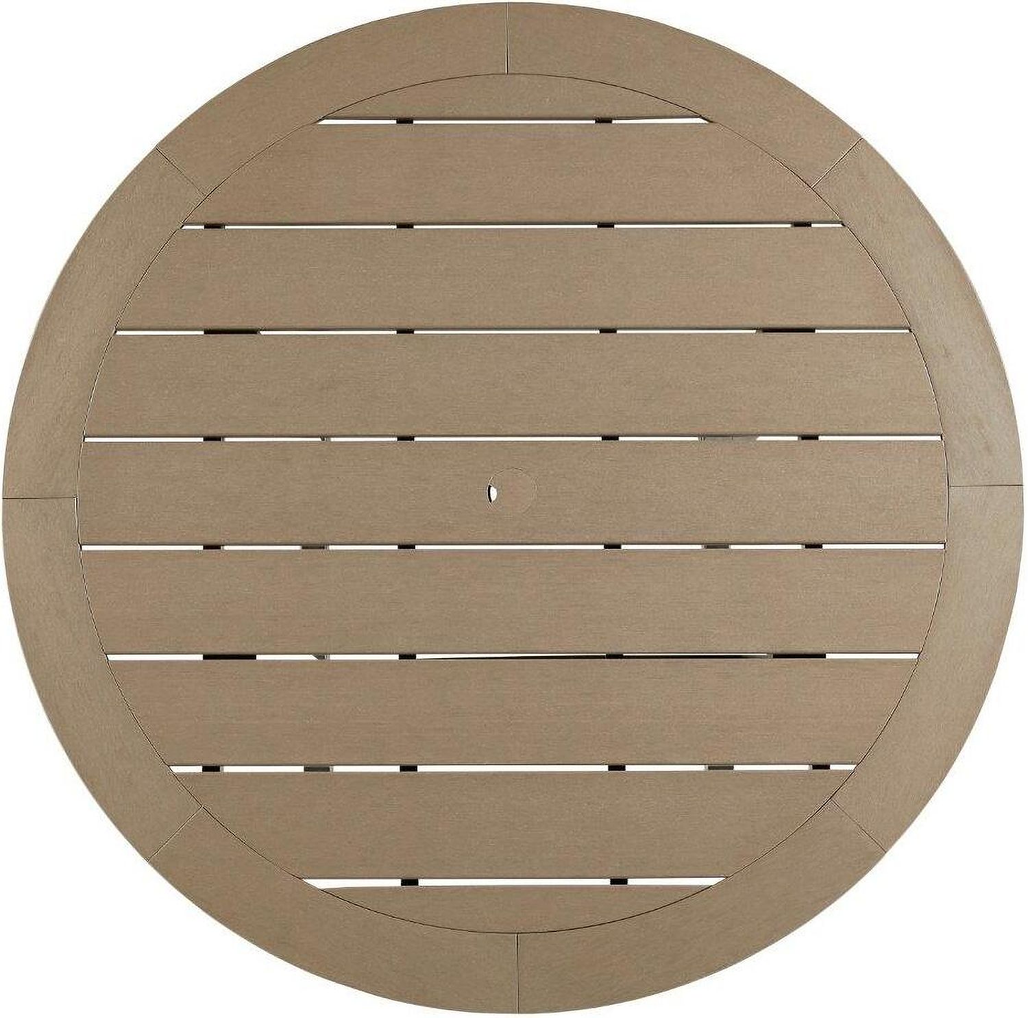 Fairen Trail Black/Driftwood Round Bar Table w/UMB OPT P211613