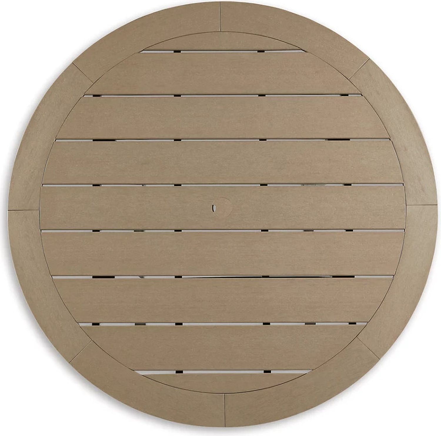Fairen Trail Black and Driftwood Outdoor Round Bar Table Set P211P1
