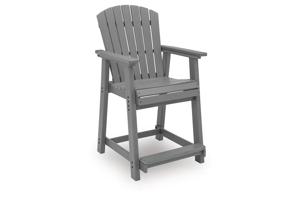 Ross Cove Outdoor Counter Height Bar Stool In Dark Gray P227124