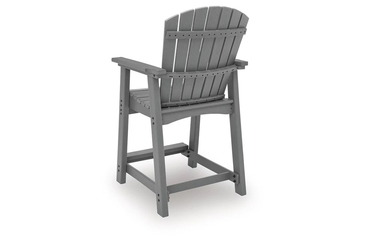 Ross Cove Outdoor Counter Height Bar Stool In Dark Gray P227124
