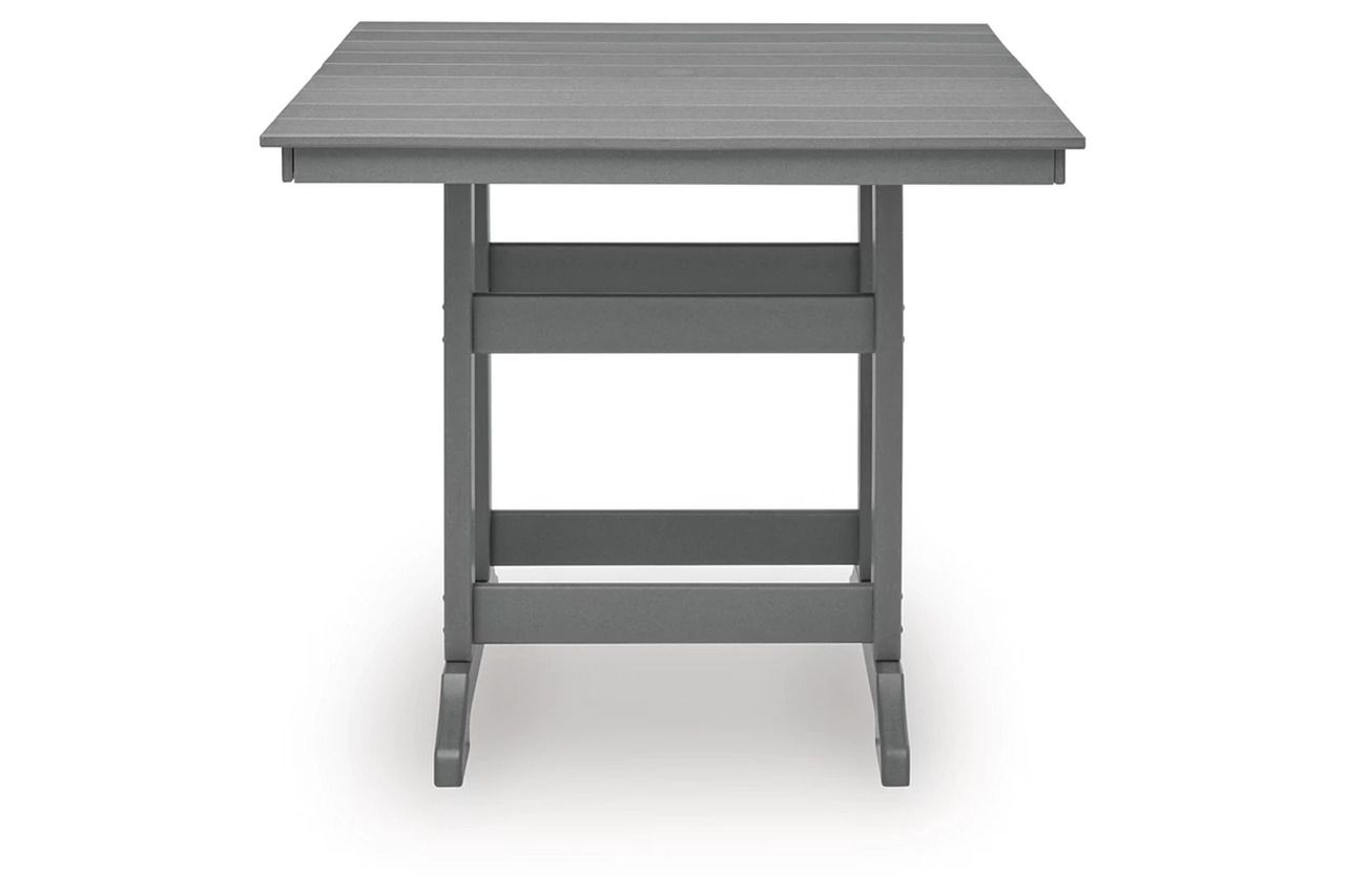 Ross Cove Outdoor Counter Height Dining Table In Dark Gray P227632