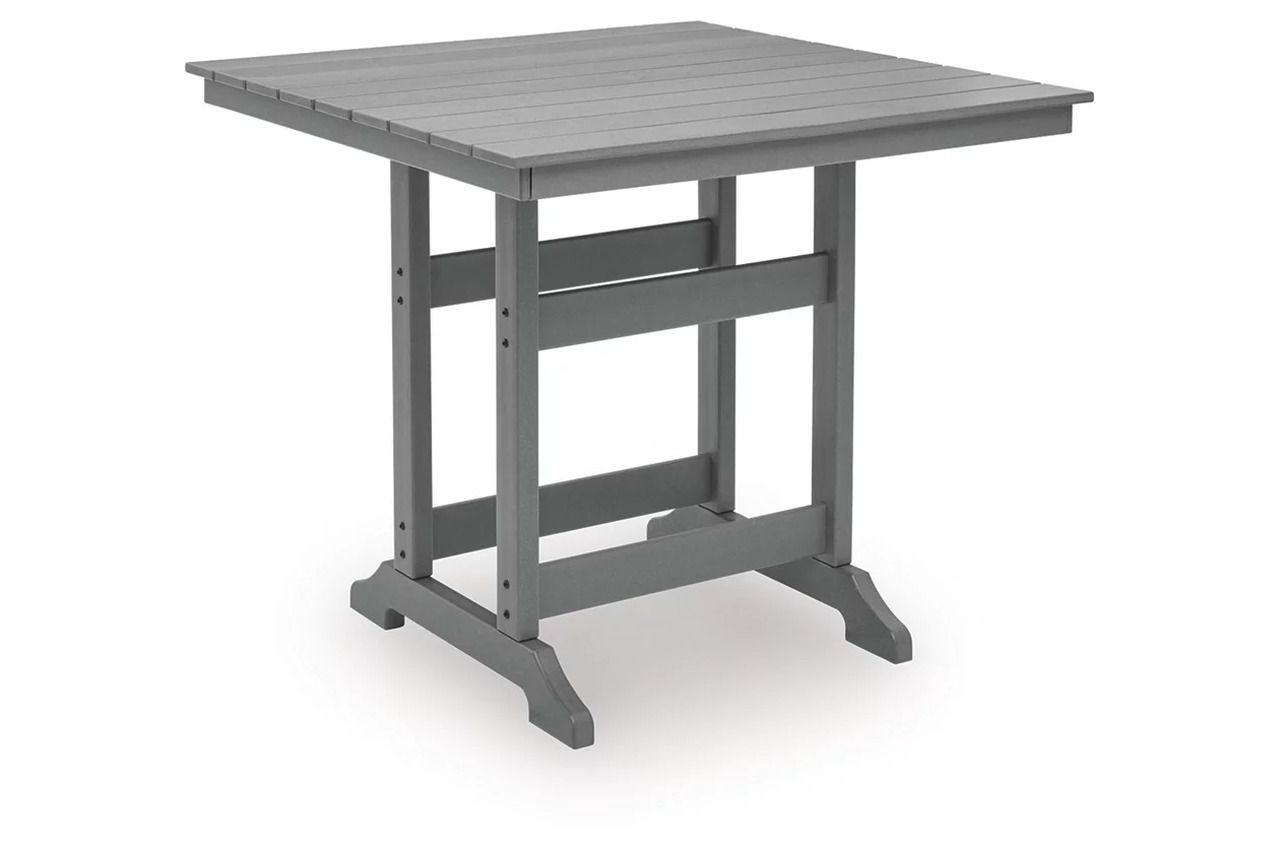 Ross Cove Outdoor Counter Height Dining Table In Dark Gray P227632