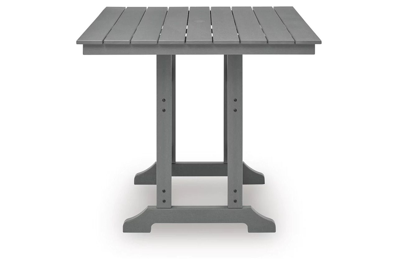 Ross Cove Outdoor Counter Height Dining Table In Dark Gray P227632