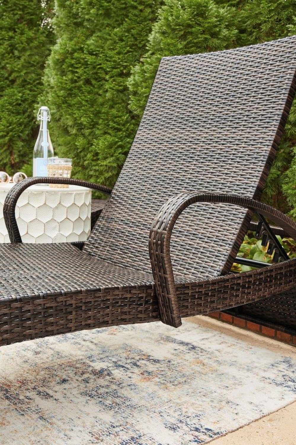 Kantana Brown Chaise Lounge Set of 2 P283815