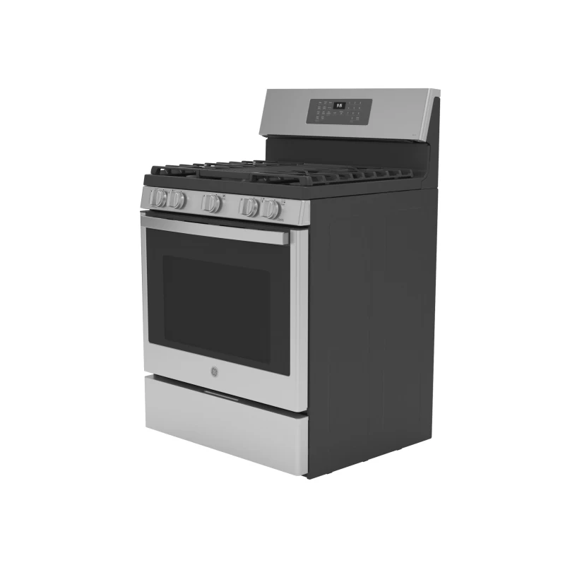 30" Free-Standing Self Clean Dual-Fuel Fingerprint Resistant Range with Storage Drawer P2B935YPFS