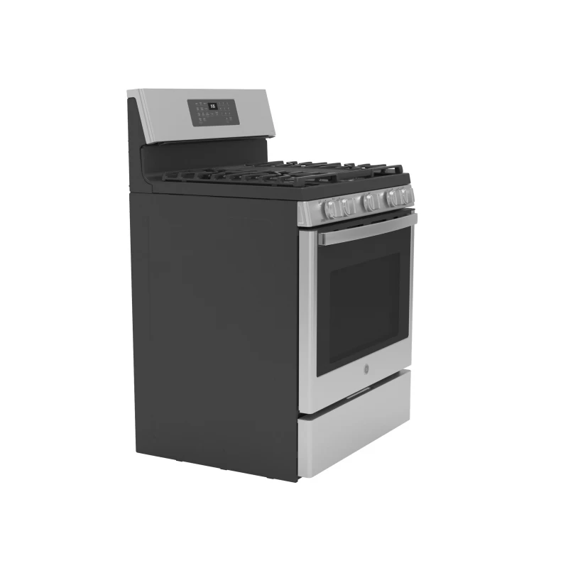 30" Free-Standing Self Clean Dual-Fuel Fingerprint Resistant Range with Storage Drawer P2B935YPFS