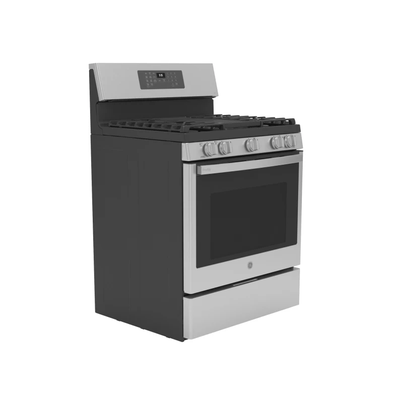 30" Free-Standing Self Clean Dual-Fuel Fingerprint Resistant Range with Storage Drawer P2B935YPFS