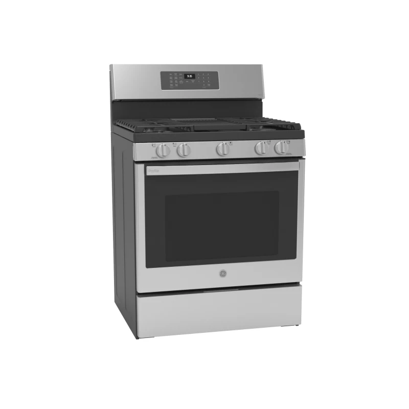 30" Free-Standing Self Clean Dual-Fuel Fingerprint Resistant Range with Storage Drawer P2B935YPFS