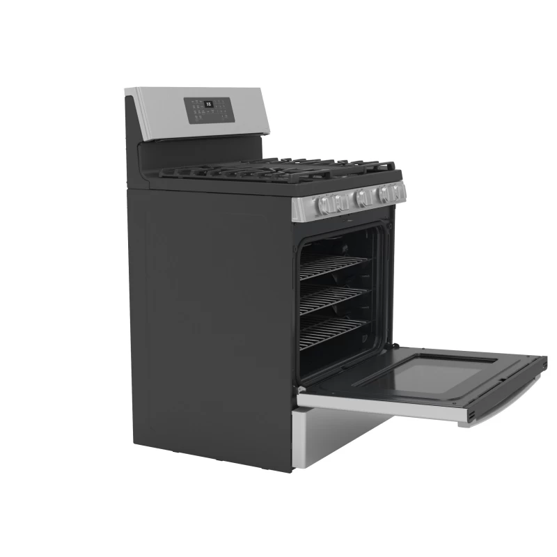 30" Free-Standing Self Clean Dual-Fuel Fingerprint Resistant Range with Storage Drawer P2B935YPFS