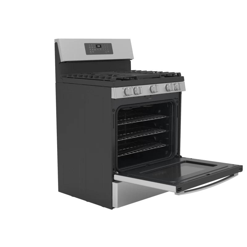 30" Free-Standing Self Clean Dual-Fuel Fingerprint Resistant Range with Storage Drawer P2B935YPFS