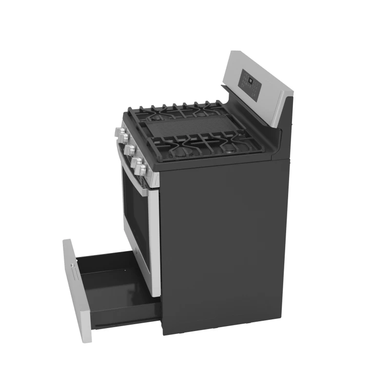 30" Free-Standing Self Clean Dual-Fuel Fingerprint Resistant Range with Storage Drawer P2B935YPFS