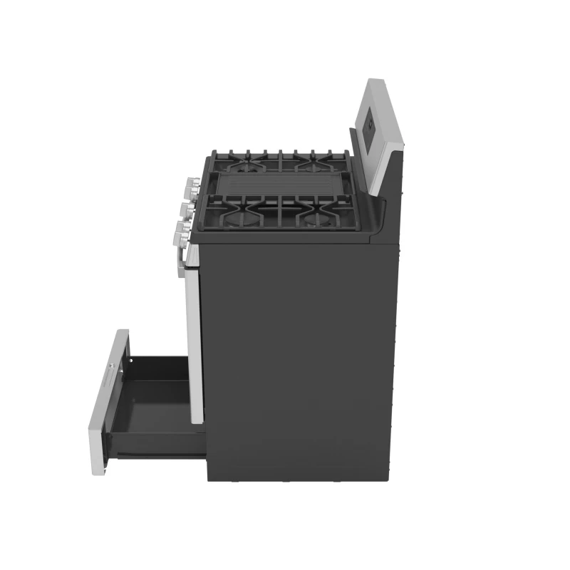 30" Free-Standing Self Clean Dual-Fuel Fingerprint Resistant Range with Storage Drawer P2B935YPFS