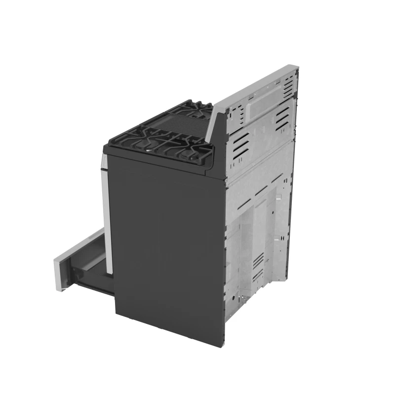 30" Free-Standing Self Clean Dual-Fuel Fingerprint Resistant Range with Storage Drawer P2B935YPFS