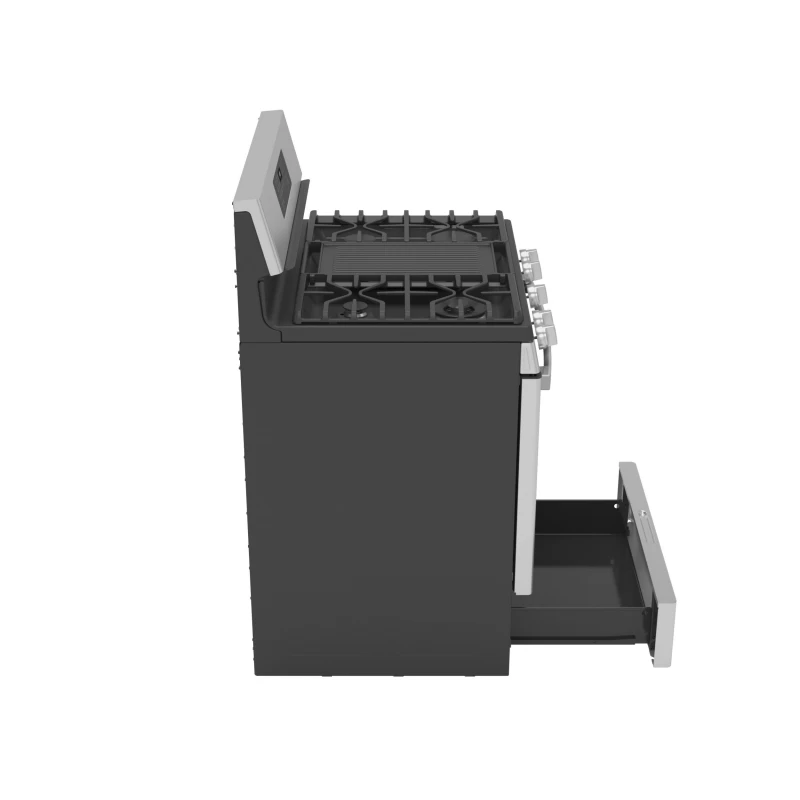 30" Free-Standing Self Clean Dual-Fuel Fingerprint Resistant Range with Storage Drawer P2B935YPFS