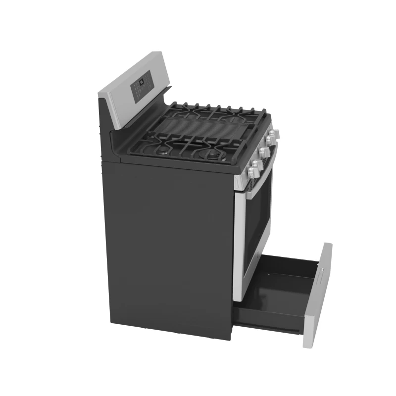 30" Free-Standing Self Clean Dual-Fuel Fingerprint Resistant Range with Storage Drawer P2B935YPFS