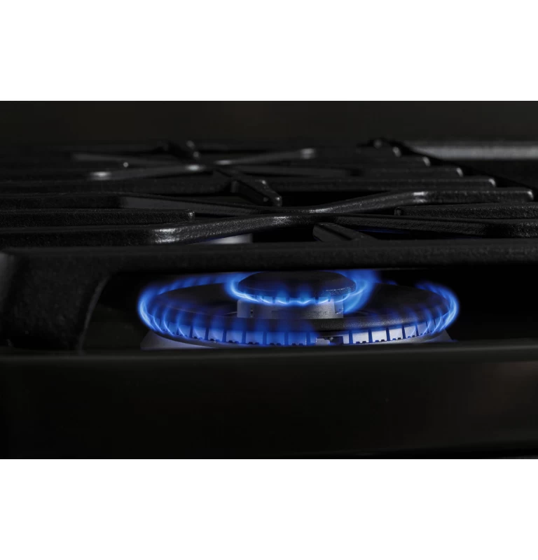 30" Free-Standing Self Clean Dual-Fuel Fingerprint Resistant Range with Storage Drawer P2B935YPFS