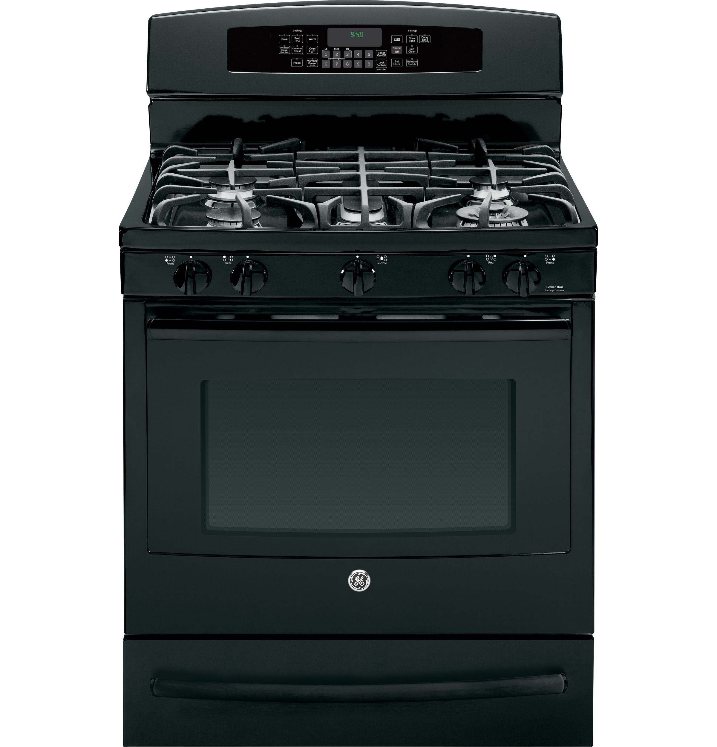 Series 30" Dual-Fuel Free-Standing Range with Warming Drawer P2B940DEHBB