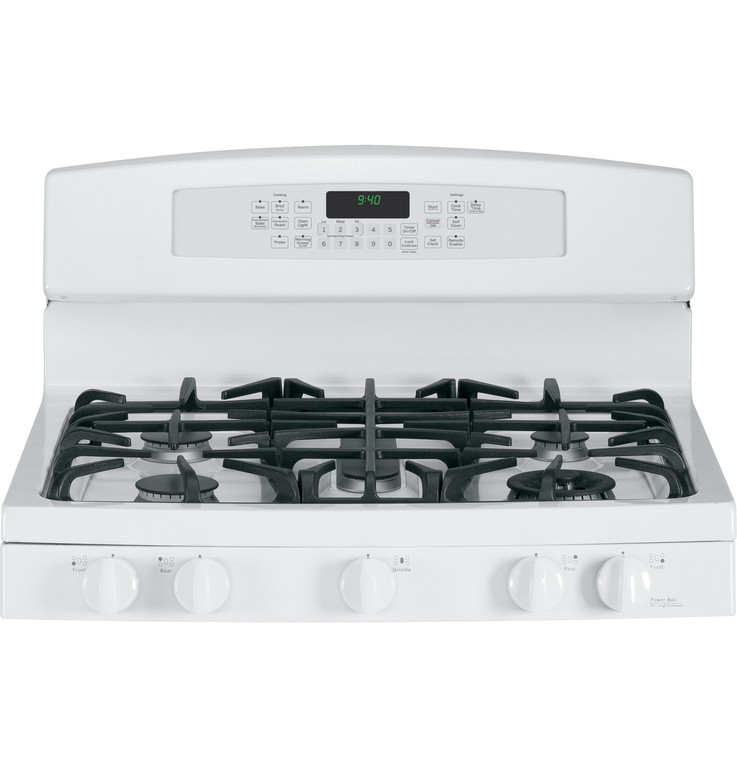 Series 30" Dual-Fuel Free-Standing Range with Warming Drawer P2B940DEHWW, product image 7 of 15