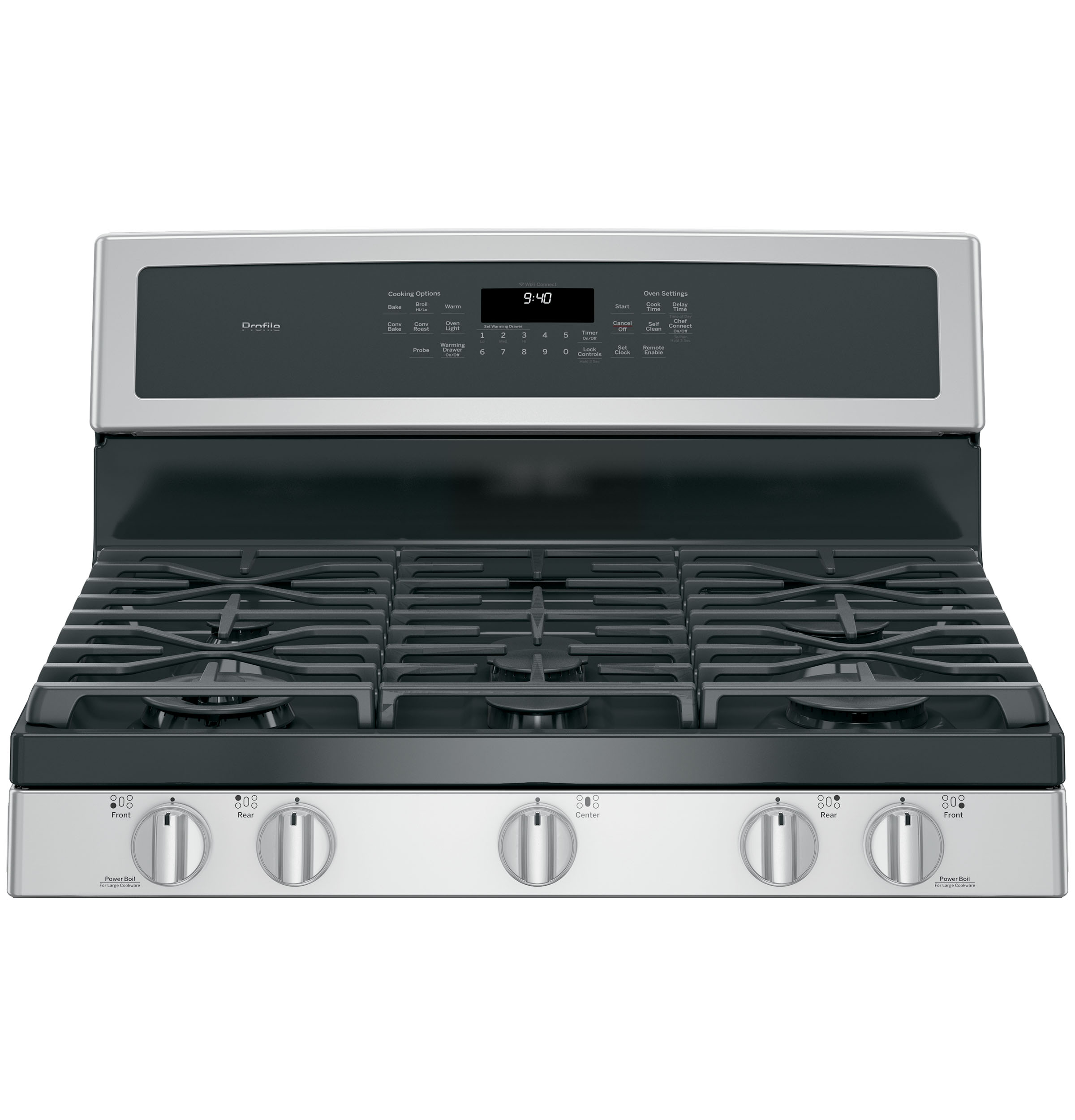 30" Smart Dual-Fuel Free-Standing Convection Range with Warming Drawer P2B940SEJSS, product image 3 of 24