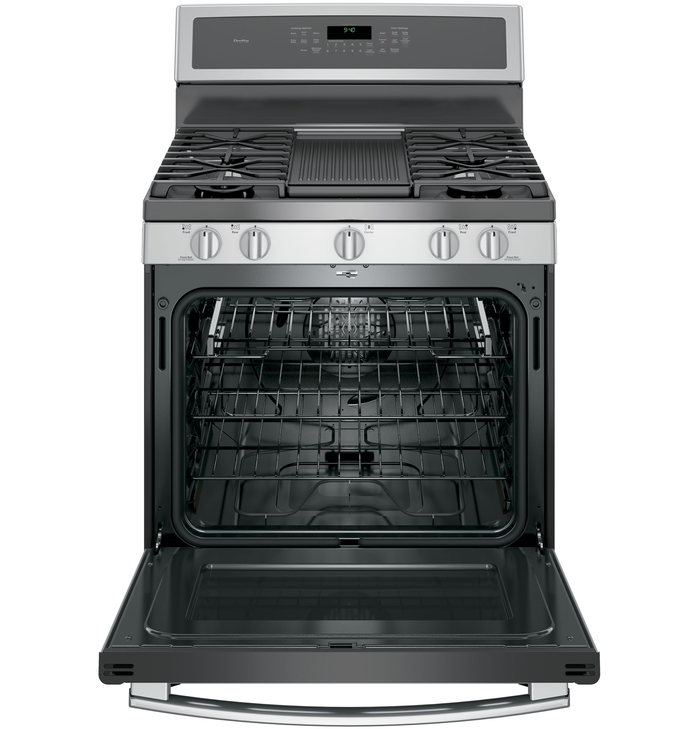 30" Smart Dual-Fuel Free-Standing Convection Range with Warming Drawer P2B940SEJSS, product image 9 of 24