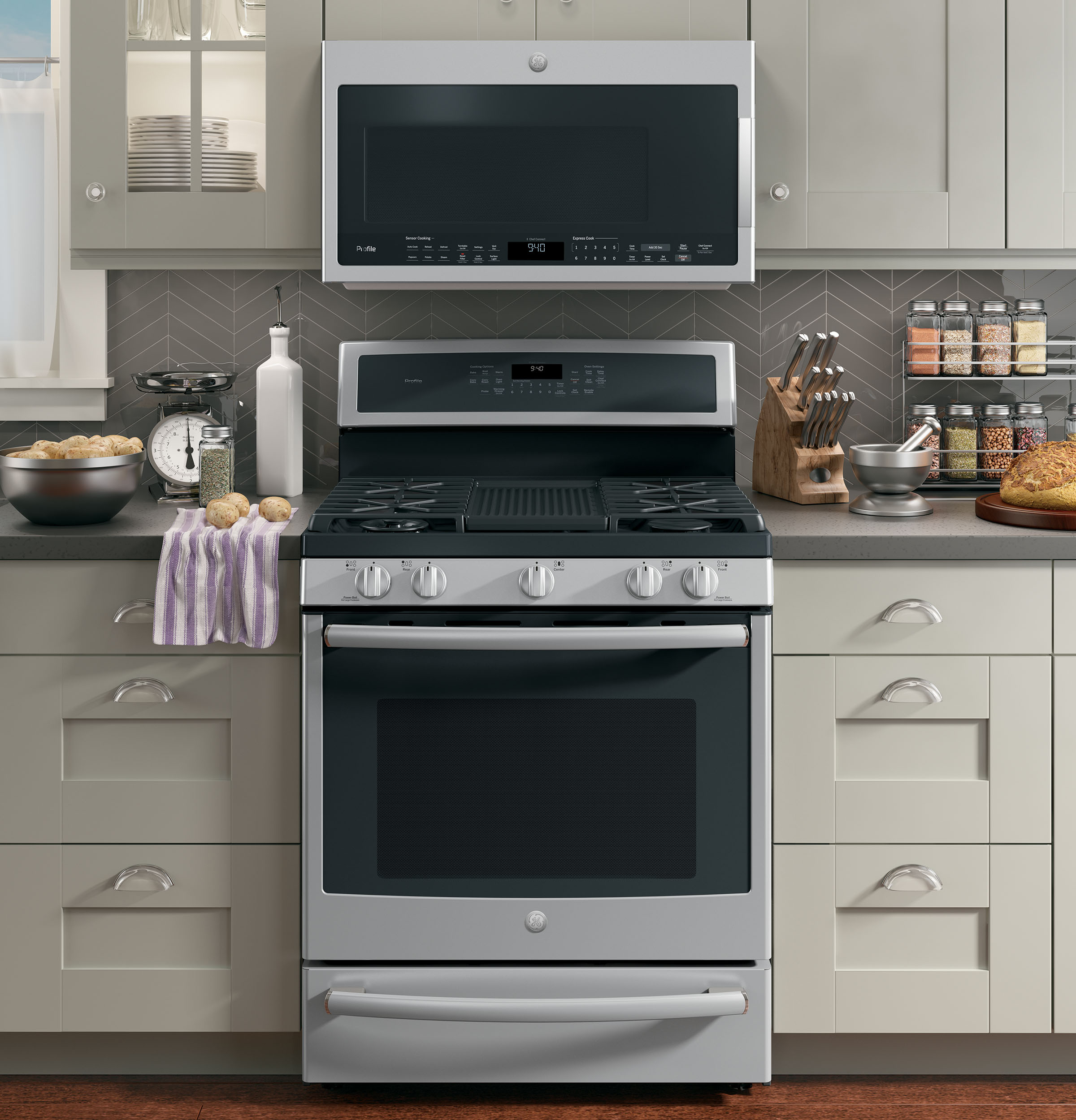 30" Smart Dual-Fuel Free-Standing Convection Range with Warming Drawer P2B940SEJSS, product image 18 of 24