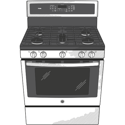 30" Smart Dual-Fuel Free-Standing Convection Range with Warming Drawer P2B940SEJSS, product image 24 of 24