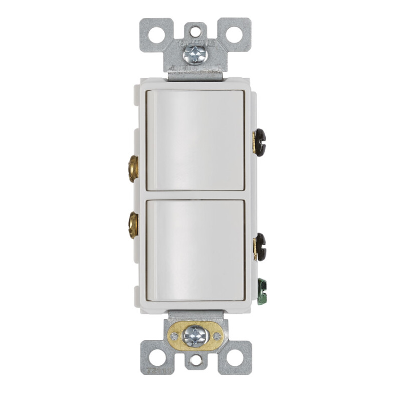 Broan Broan-NuTone 2-Rocker Switch, White White P2RW Picture 1