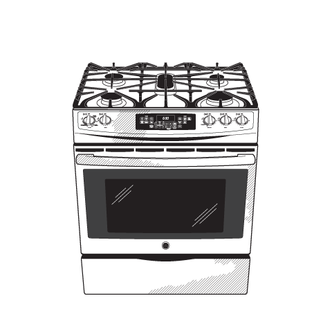 Series 30" Dual Fuel Slide-In Front Control Range with Warming Drawer P2S920SEFSS, product image 12 of 13